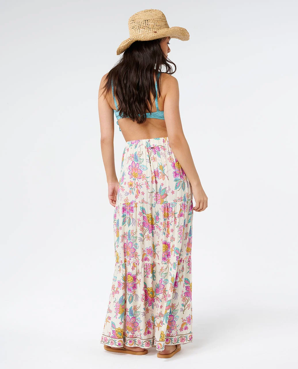 Half Moon Bay Button Thru Maxi Skirt