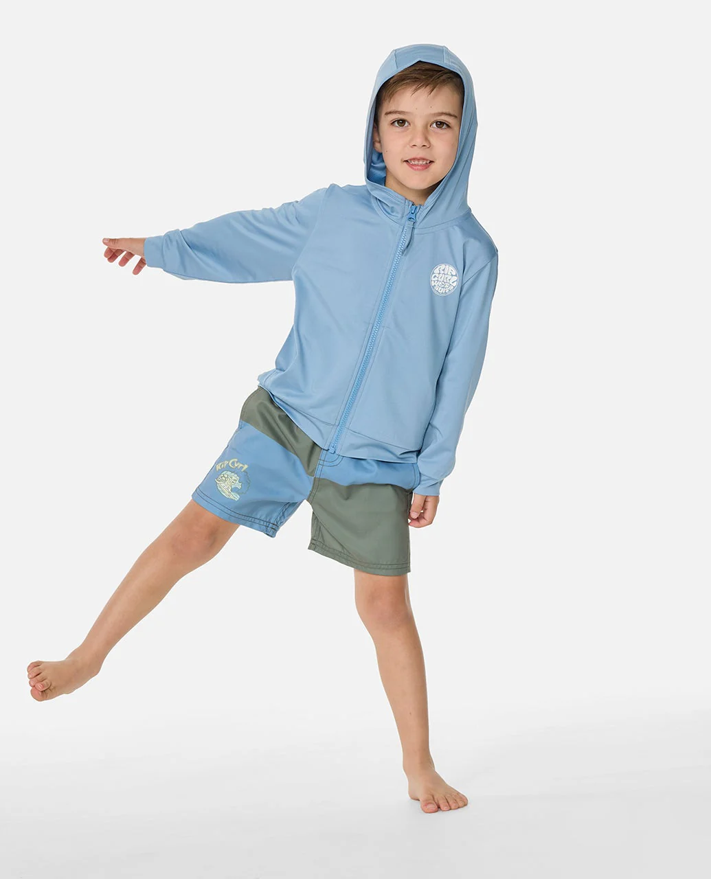 Icons UPF Zip Through Hood Rash Vest- Kids