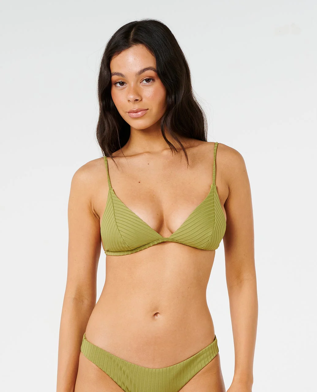 Premium Surf Banded Fixed Triangle Bikini Top