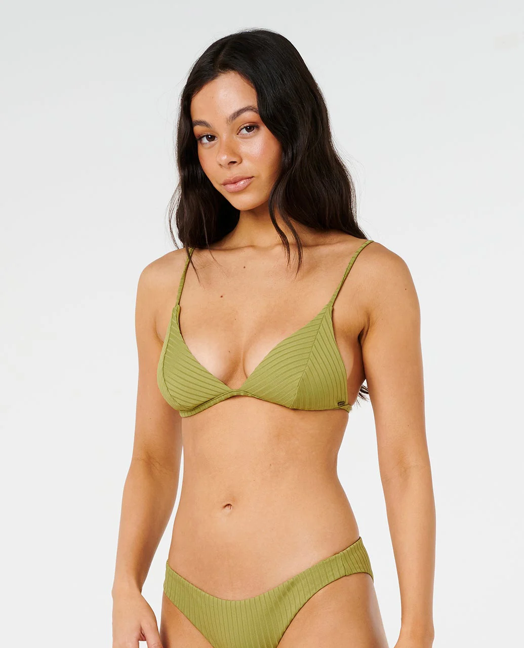 Premium Surf Banded Fixed Triangle Bikini Top
