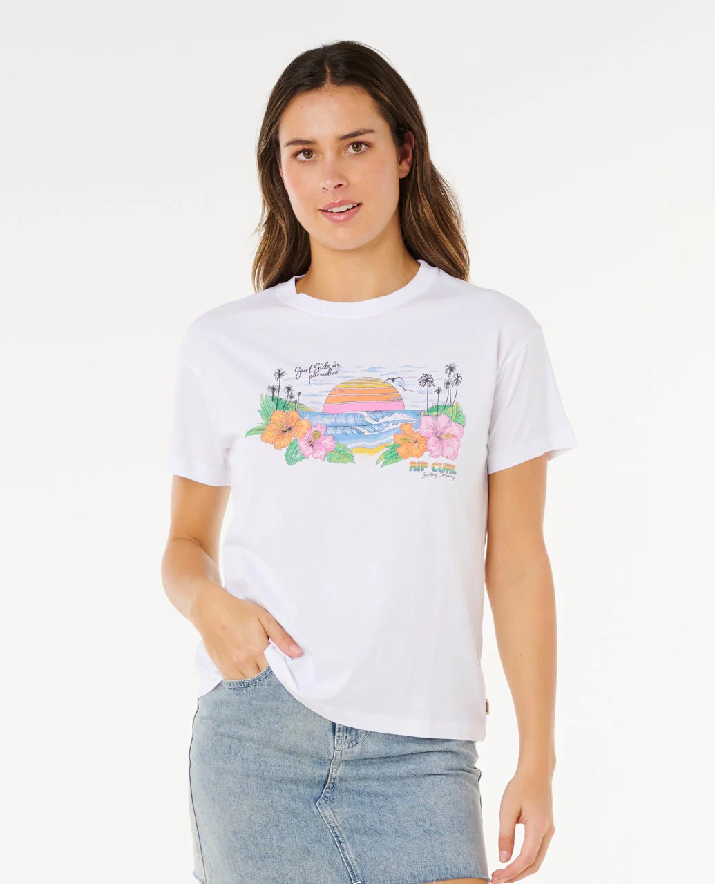 Sun Rays Cropped Tee