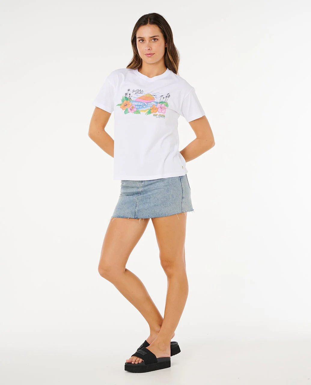 Sun Rays Cropped Tee