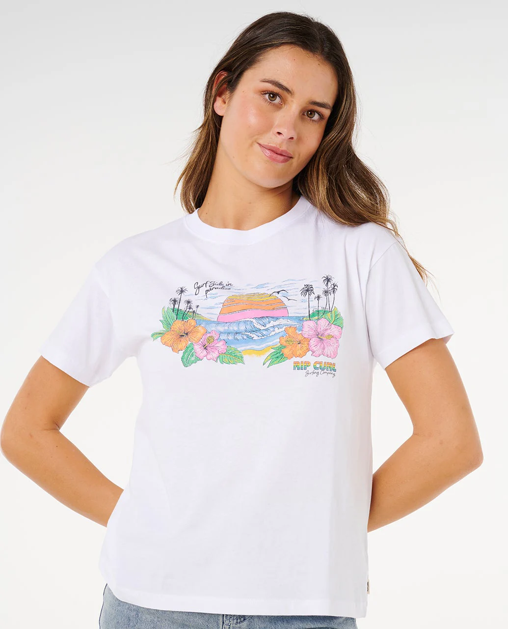Sun Rays Cropped Tee