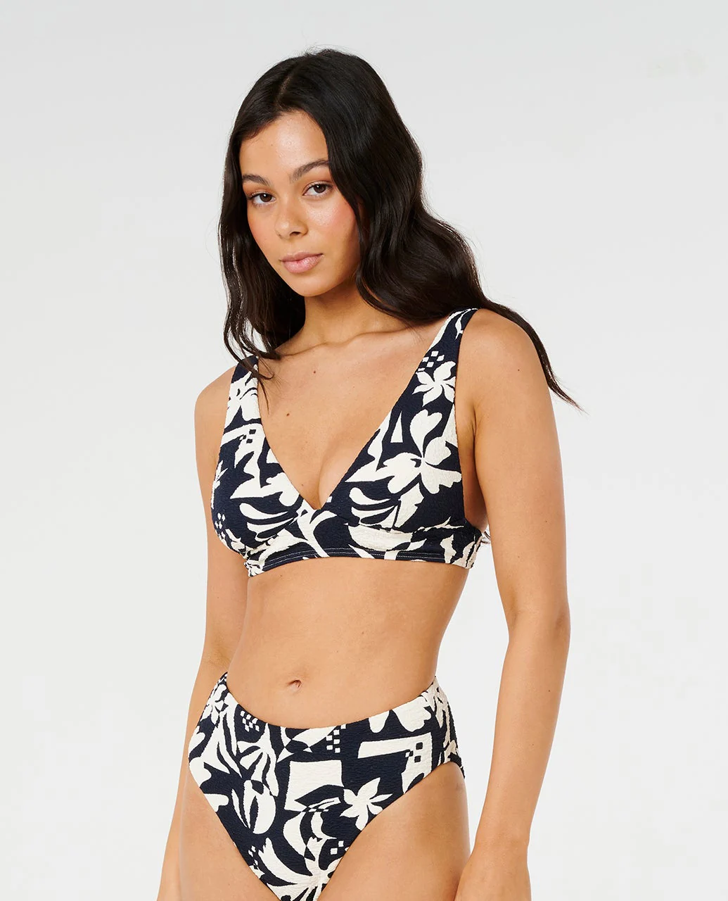 Topanga Geo Deep V Bikiki Top