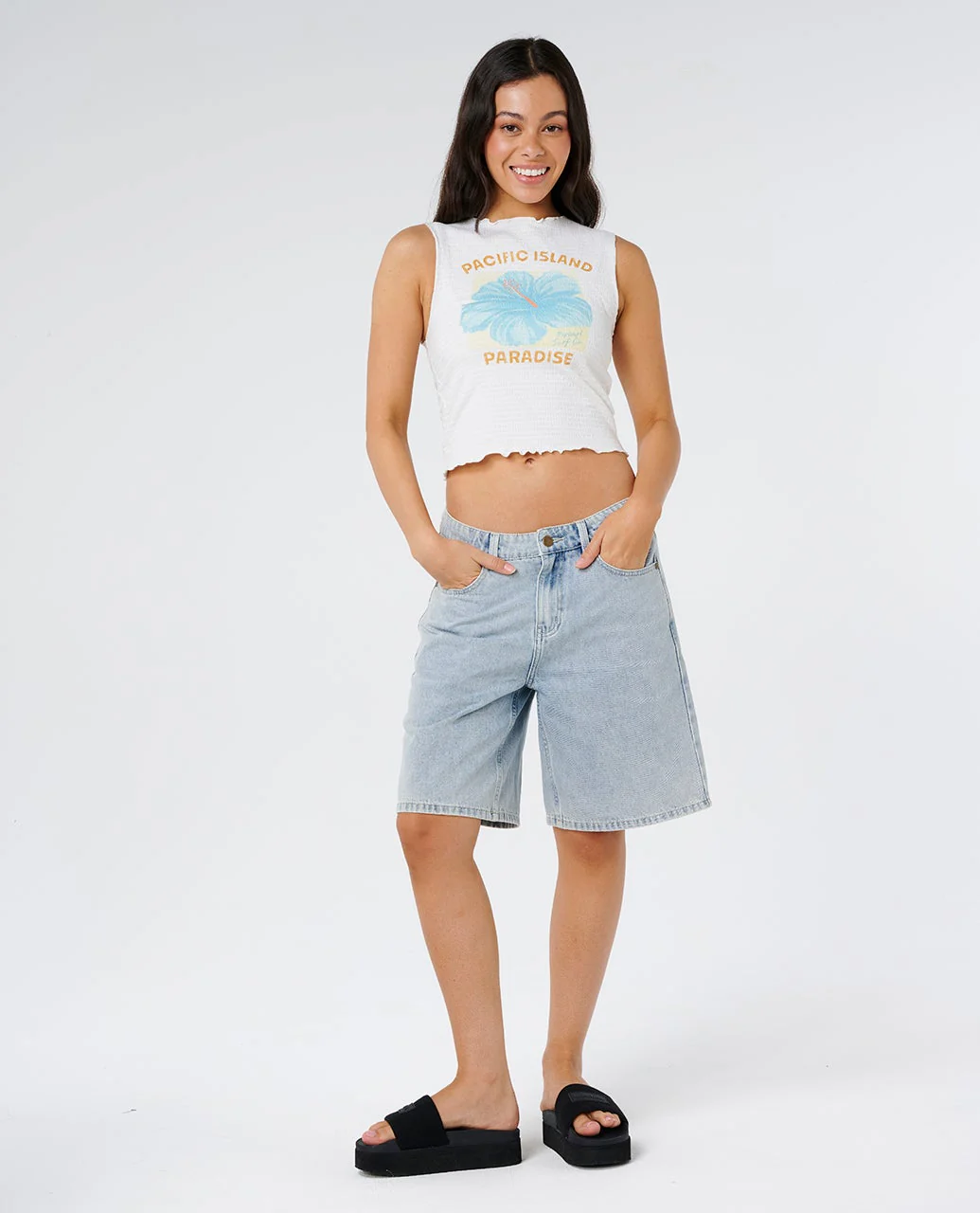 Topanga Canyon Shirred Tank