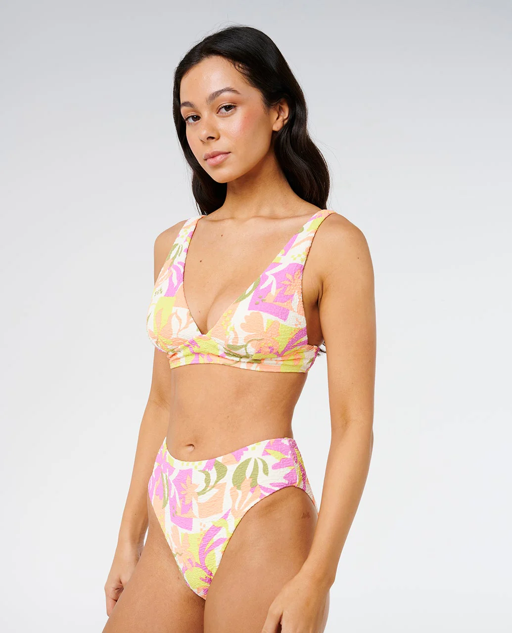 Topanga Geo Deep V Bikiki Top