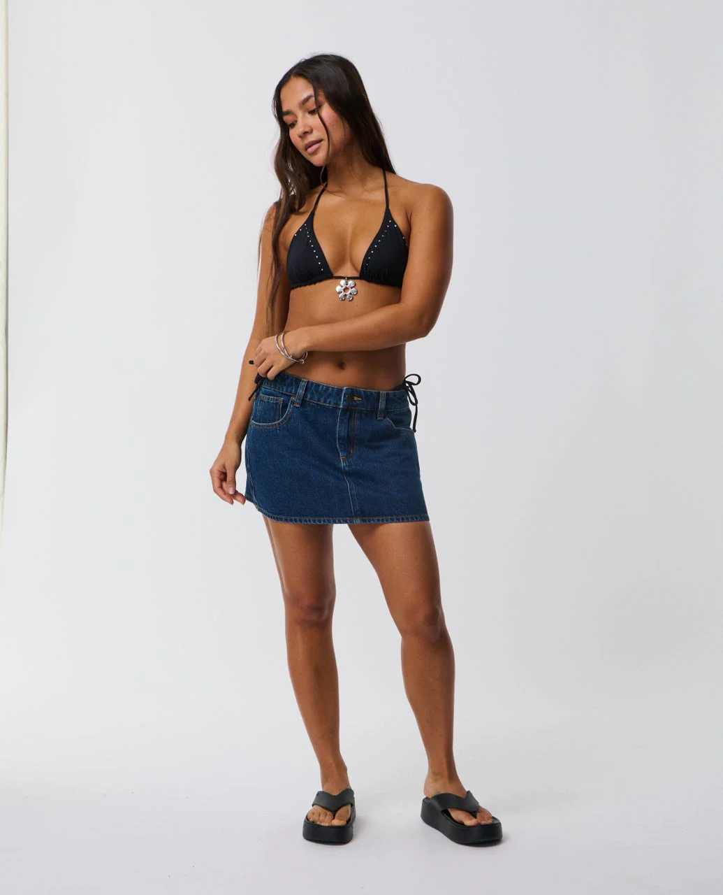 Archive Denim Mini Skirt
