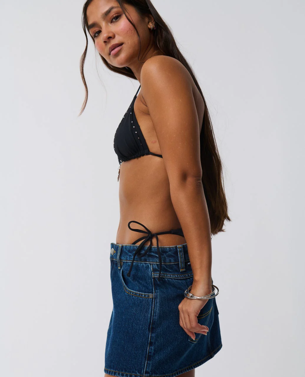 Archive Denim Mini Skirt