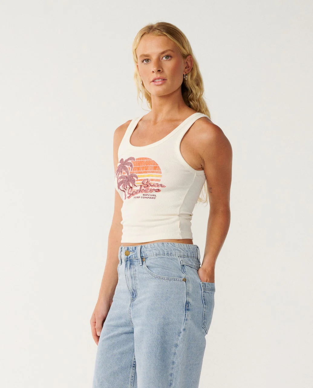Beach Days Fitted Tank