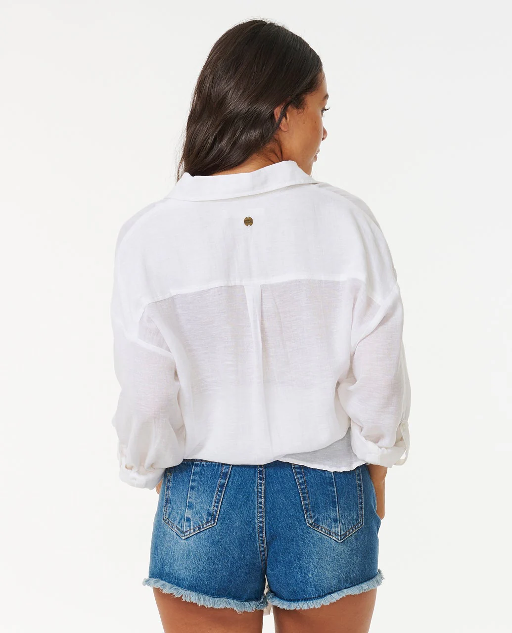 Premium Linen Long Sleeve Button Through Shirt