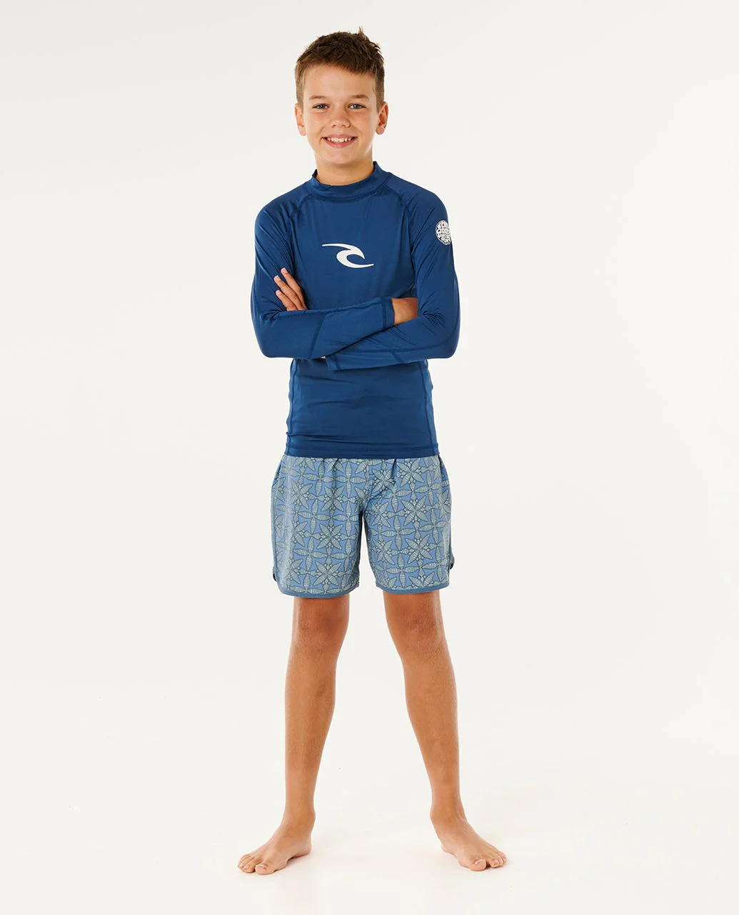 Waves UPF Long Sleeve Rash Vest - Kids