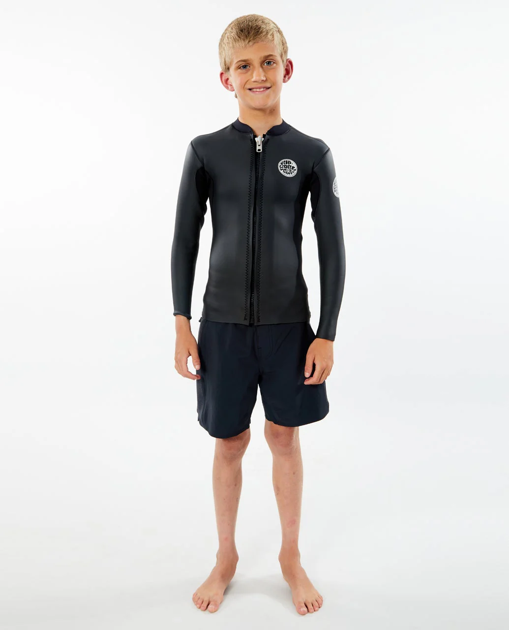 Dawn Patrol Long Sleeve Front Zip Jacket - Kids