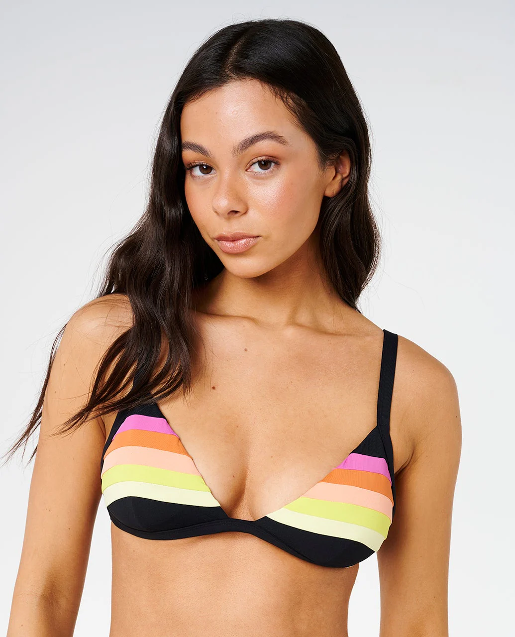 Surf Stripe Fixed Triangle Bikini Top