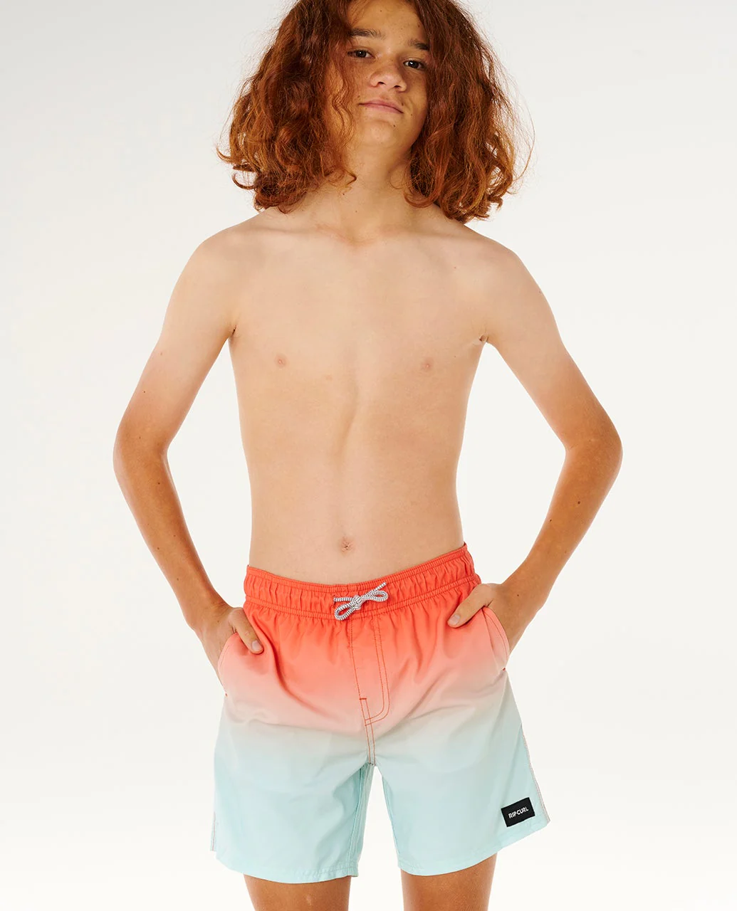 Offset Fade Volley Boardshort - Kids