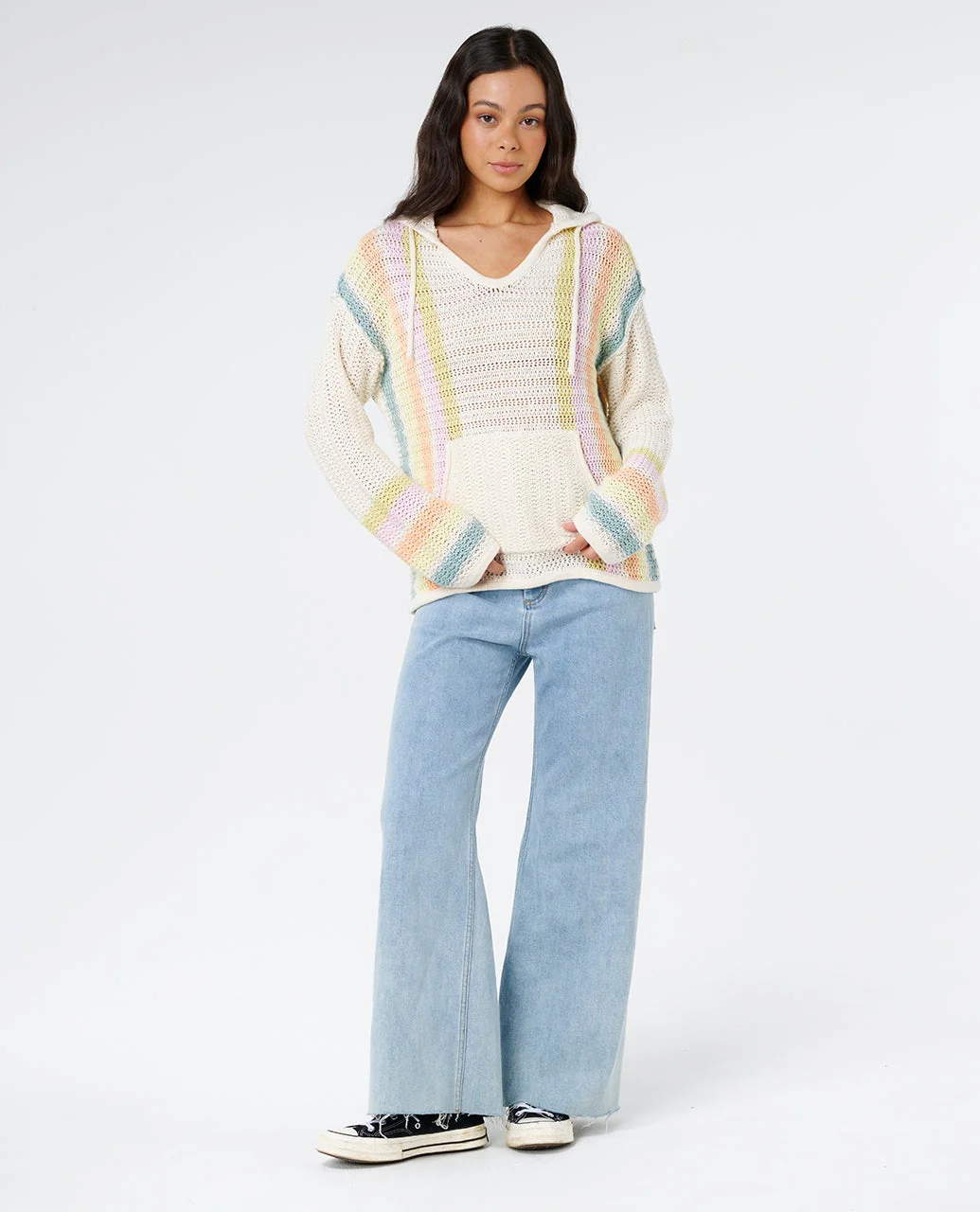 Revival Stripe Poncho