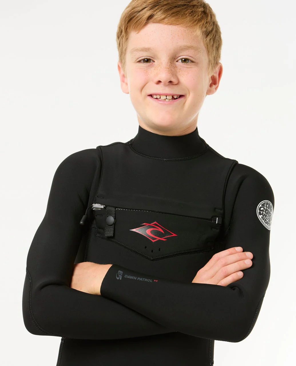 Kids Dawn Patrol 4/3 Chest Zip Steamer