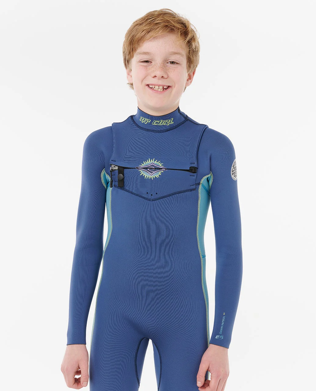 Kids Dawn Patrol 4/3 Chest Zip Steamer