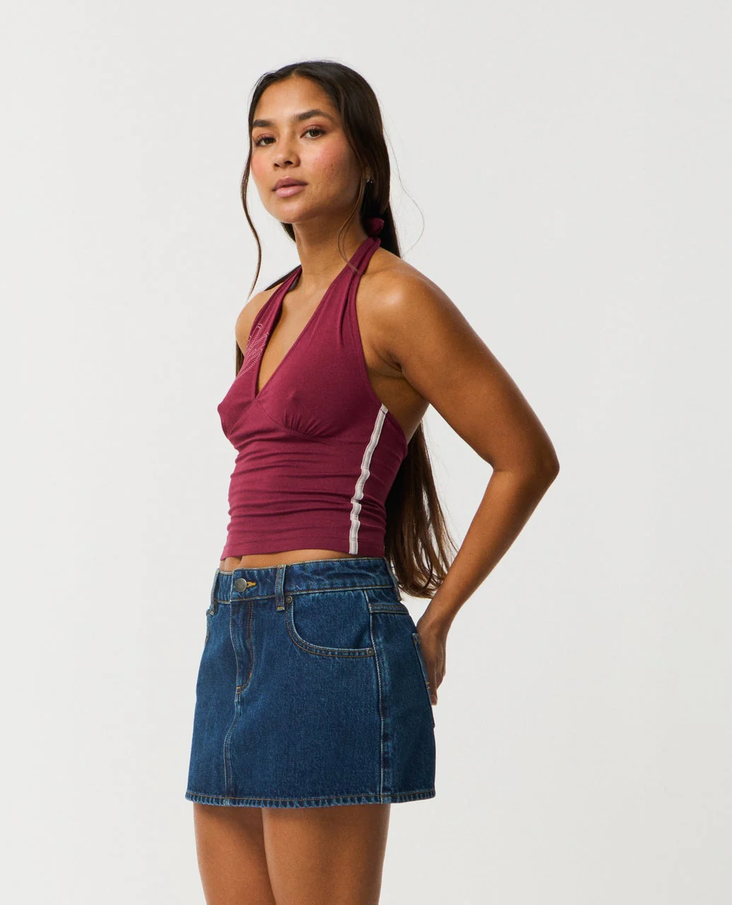 Archive Script Jersey Halter