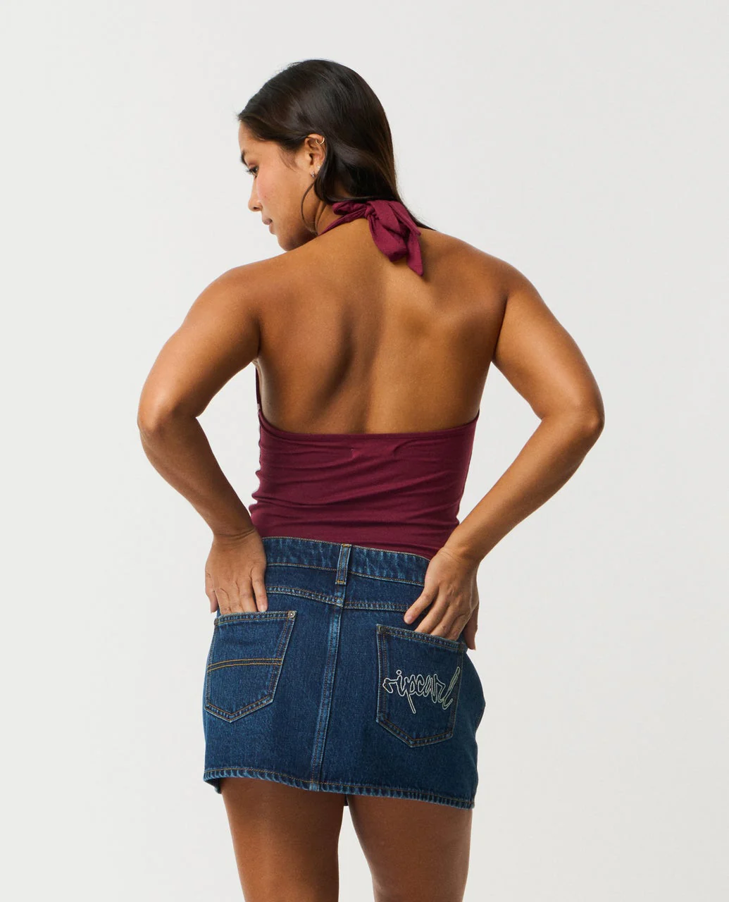 Archive Script Jersey Halter