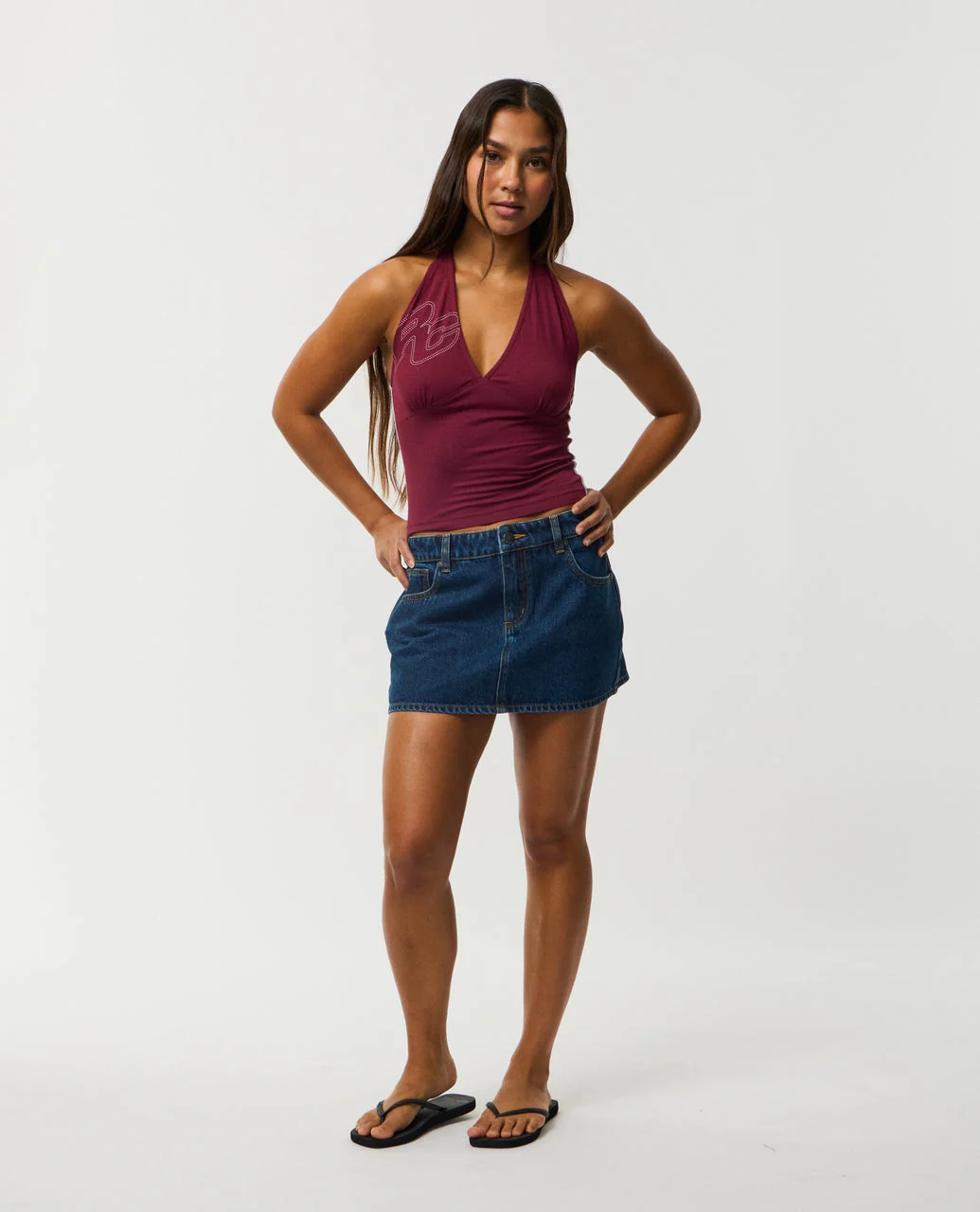 Archive Script Jersey Halter