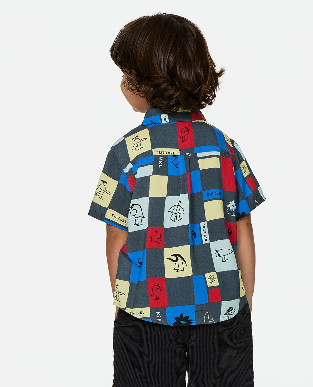 Surf Check Short Sleeve Shirt - Kids