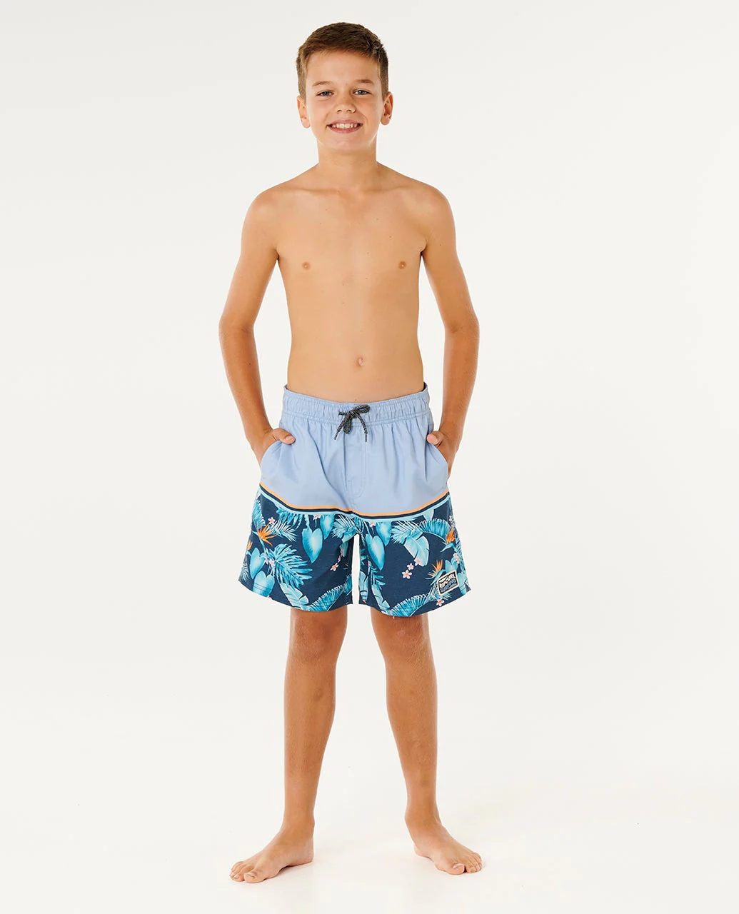 Streamline Stripe Volley Boardshort - Kids